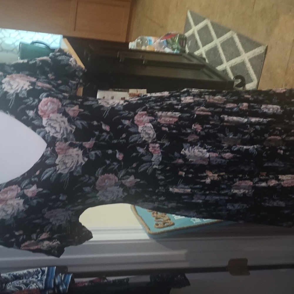 A Beautiful Black And Soft Pink Color Dress Size S Excellent Condition